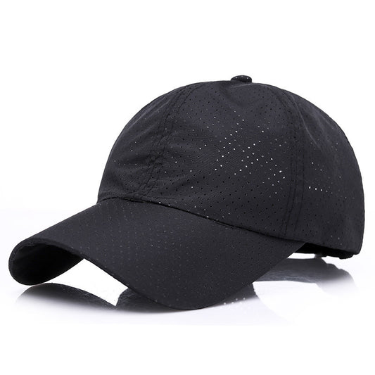 Summer Men's And Women's Fashion Korean Baseball Caps New Casual Sunscreen Sunshade Board Punching And Breathable Caps