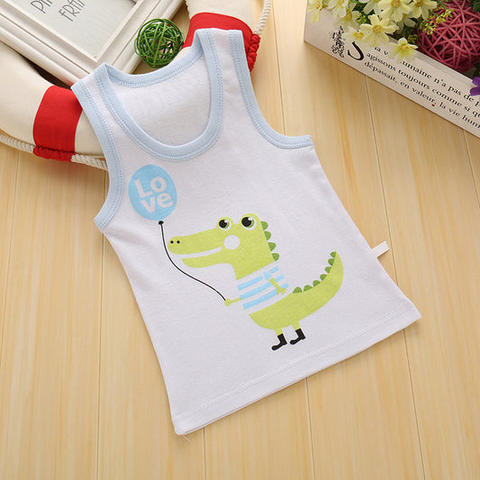 Girls Camisole Cotton Children'S Kids Baby Base Thin Summer Little Girls Wear Middle-Aged Children'S Underwear