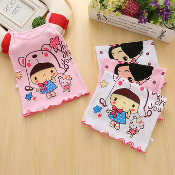 Girls Camisole Cotton Children'S Kids Baby Base Thin Summer Little Girls Wear Middle-Aged Children'S Underwear