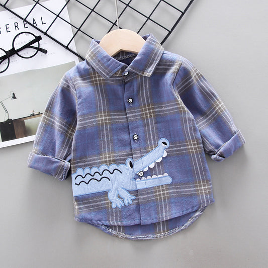 Autumn Clothing Boys' Long-sleeved Shirt